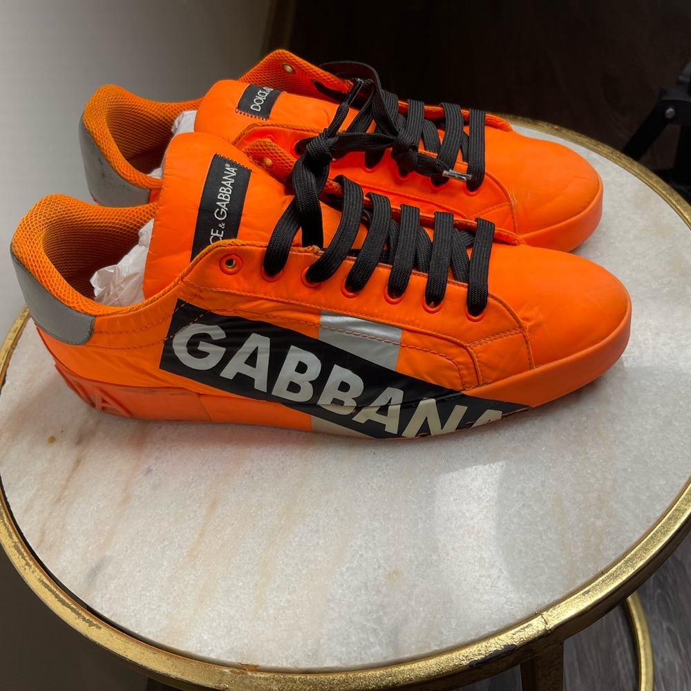D&G Low Sneaker Orange 🍊 SZ 46